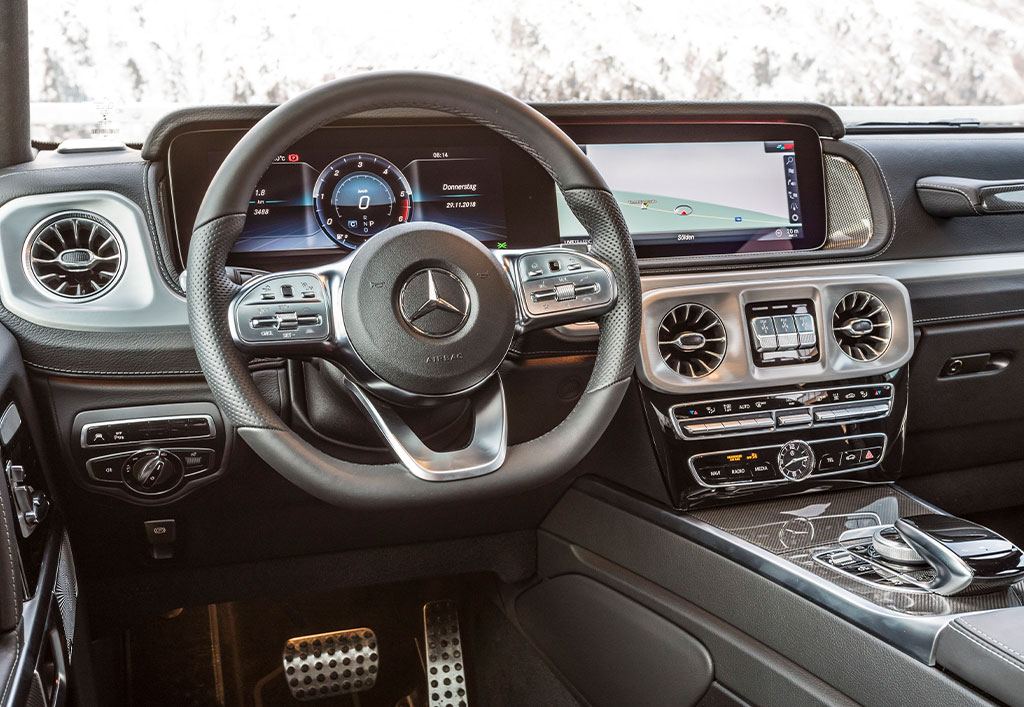 Mercedes G-Klasse interiør