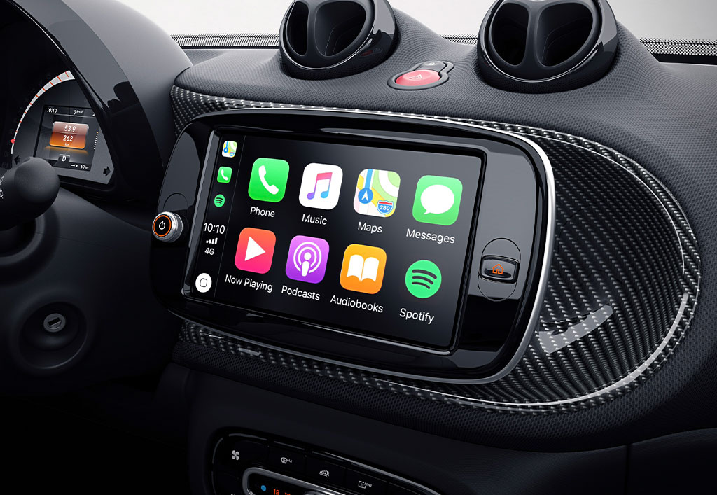 smart fortwo interiør