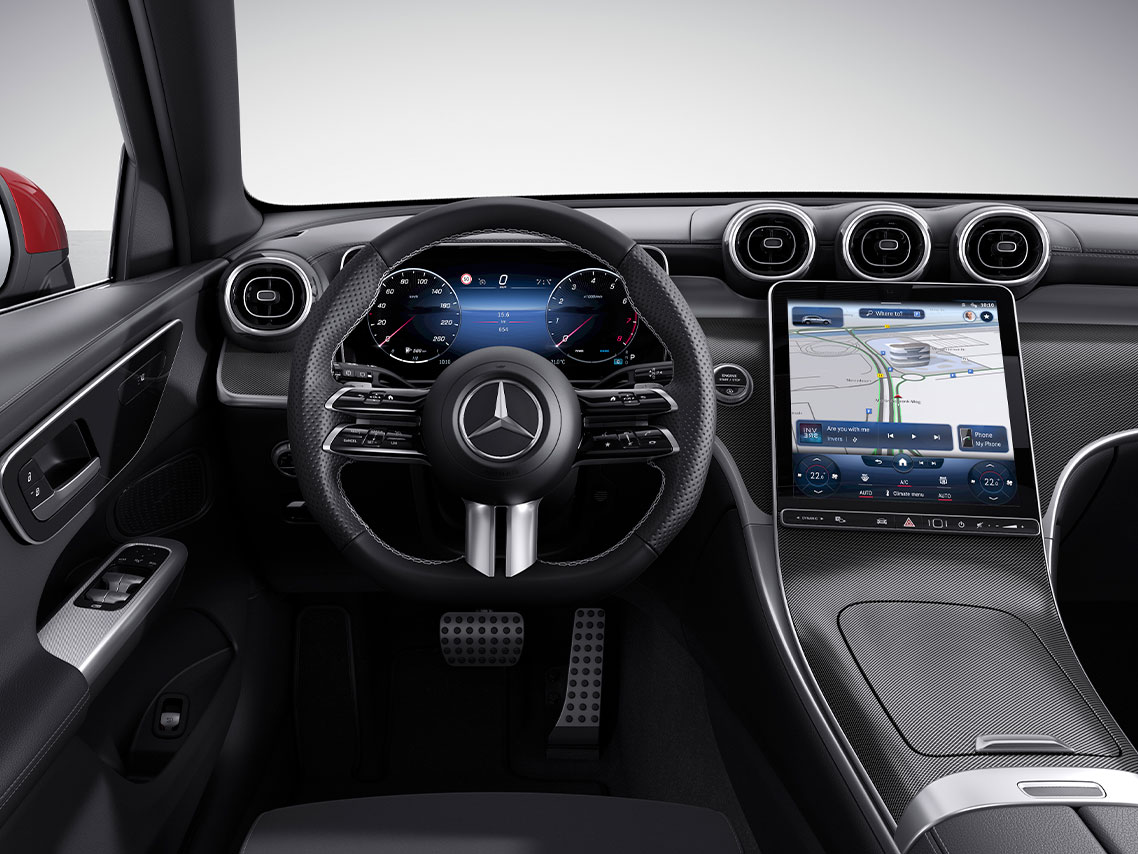 Ny Mercedes-Benz GLC Multifunktionsrat Nappa læder