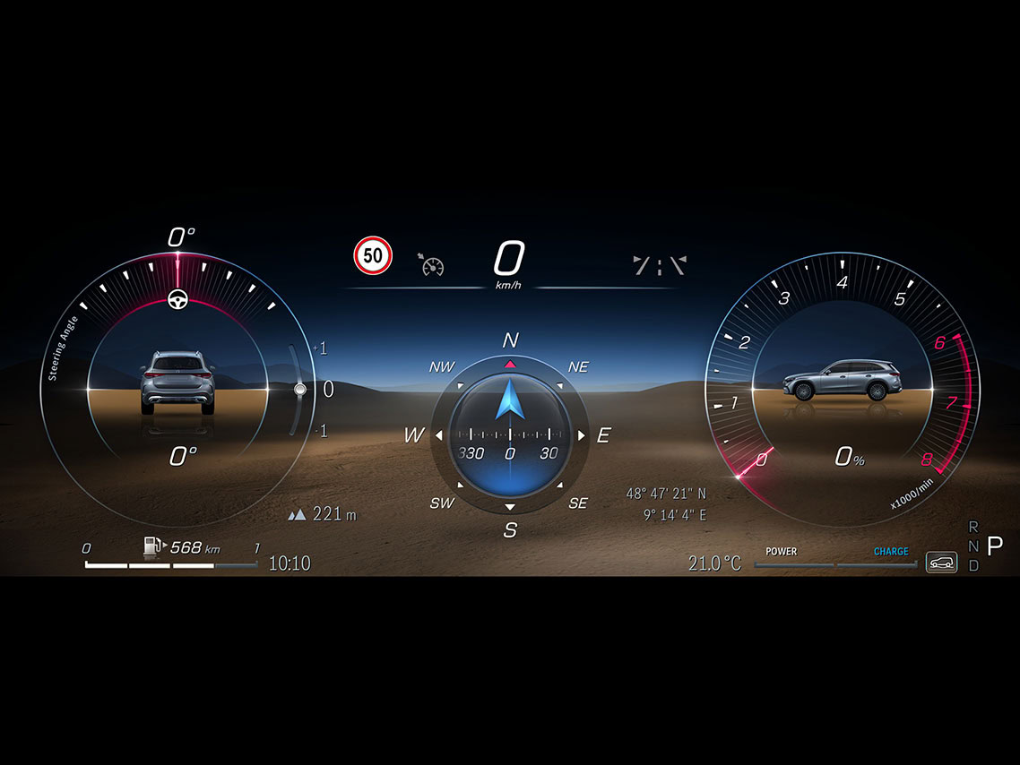 Mercedes-Benz GLC Offroad cockpit