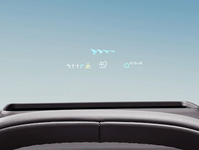 Head up-display i Hongqi EHS7