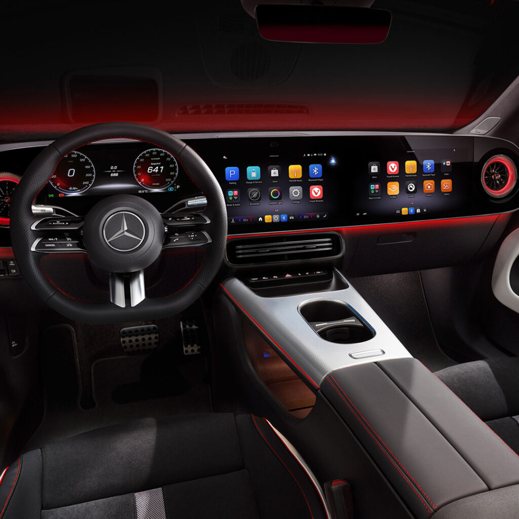 Interiøret i Mercedes-Benz CLA